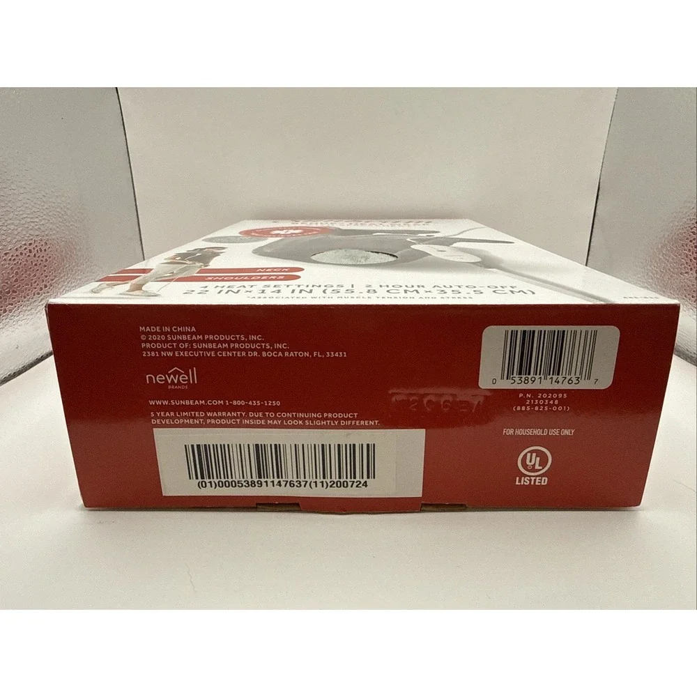 Sunbeam Renue Heat Wrap for Neck & Shoulders Spread Heat 22